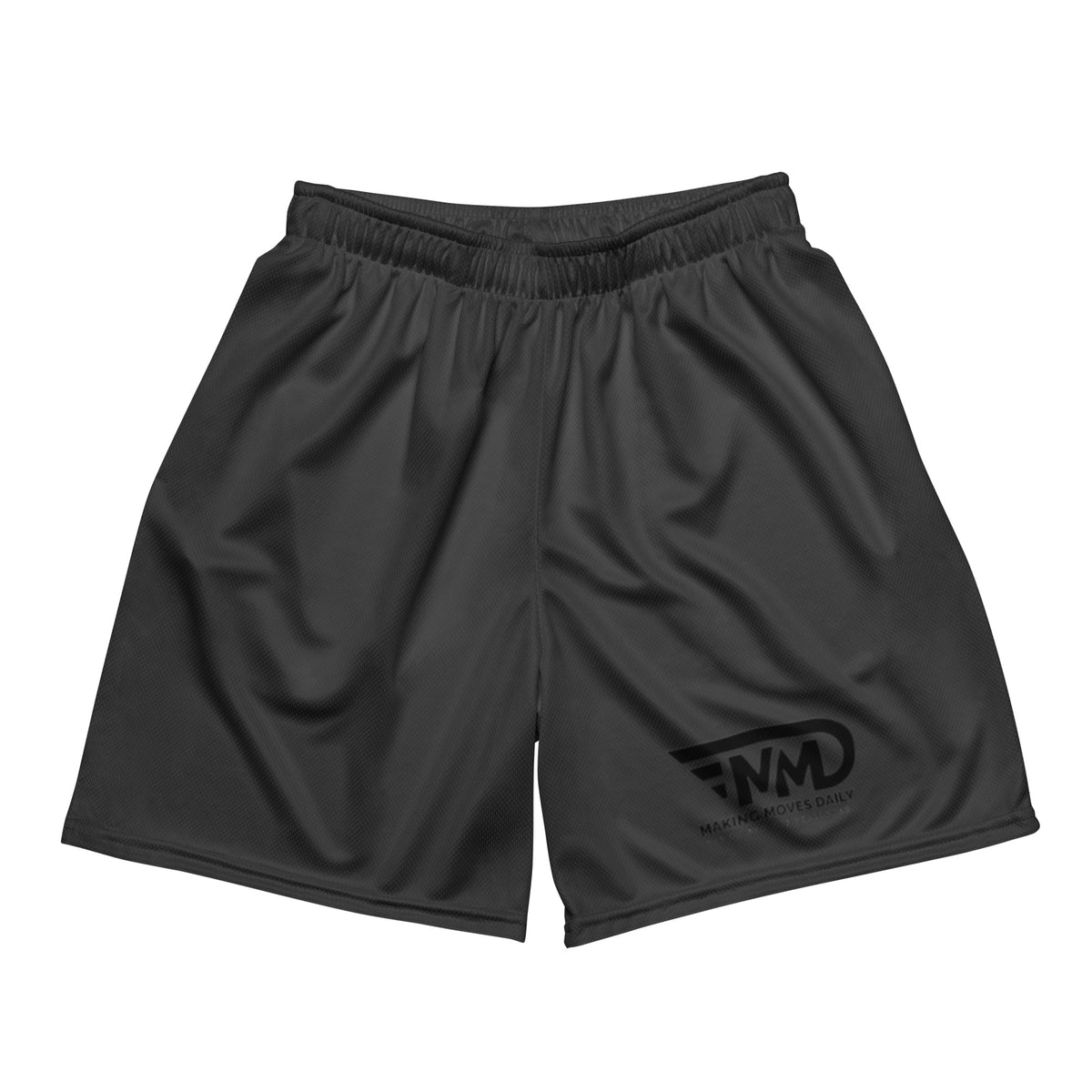 M2D Mesh, charcoal shorts - Making Moves Daily 