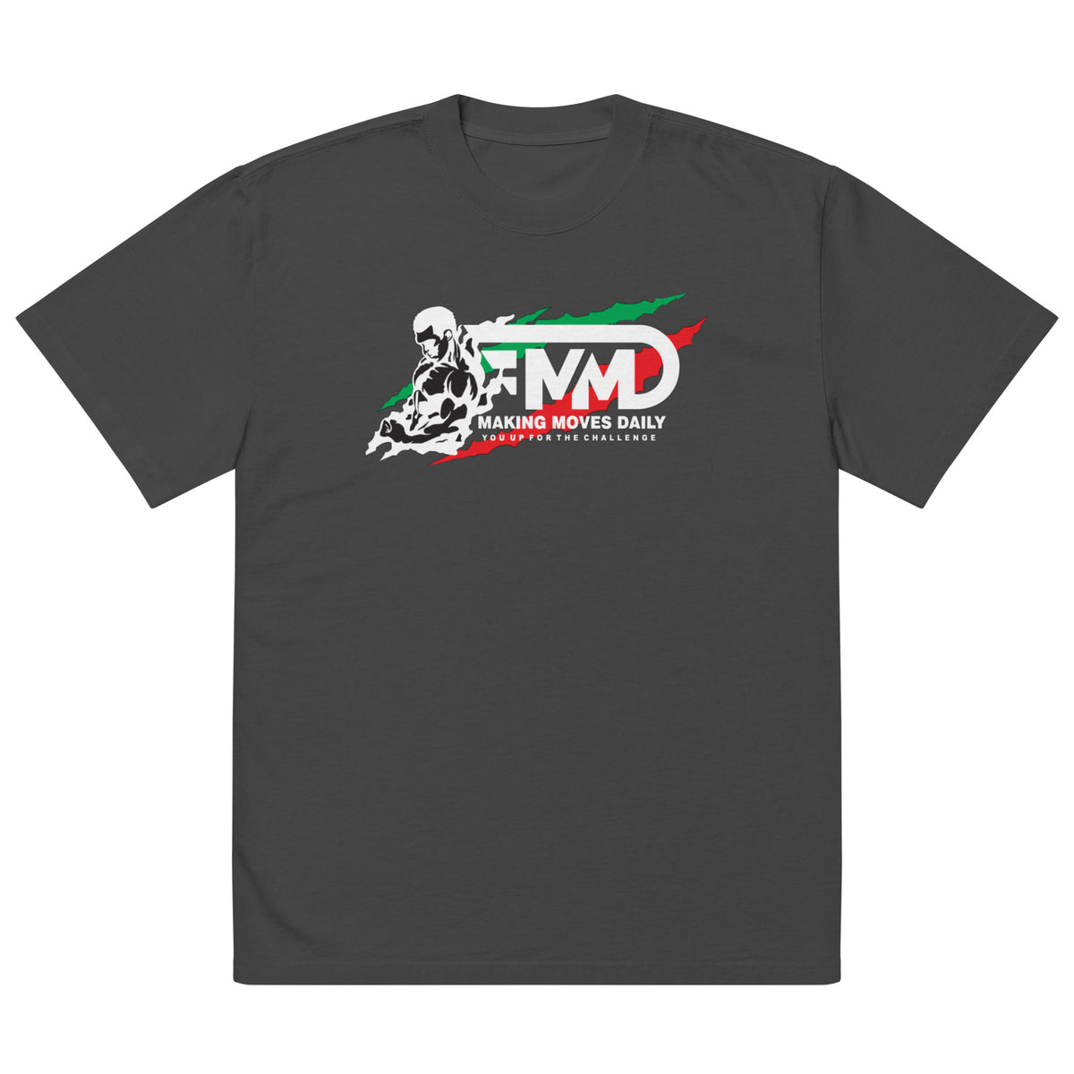 M2D Black Oversized Faded t-shirt - Making Moves Daily 
