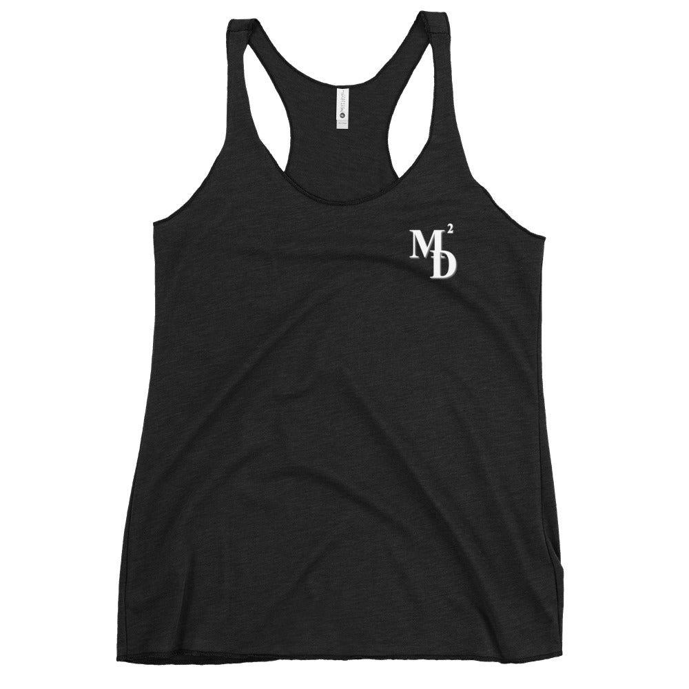 M2D Women's Black Racerback Tank - Making Moves Daily 