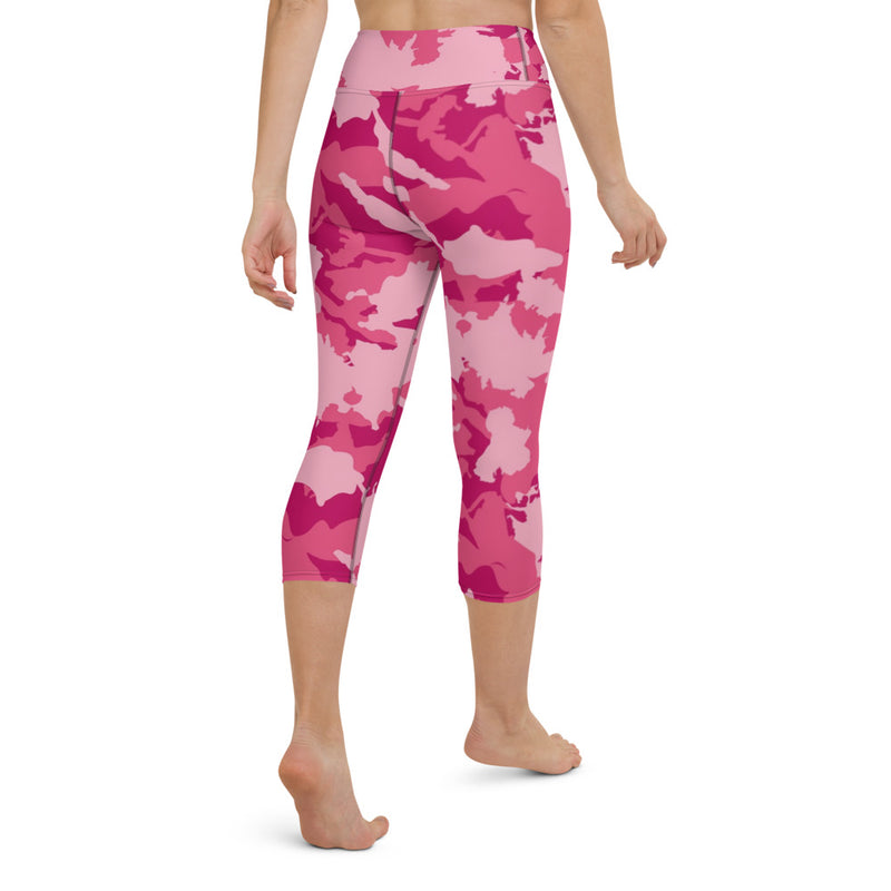 M2D Women Capri Leggings | Pink Camo | MMD - Making Moves Daily 