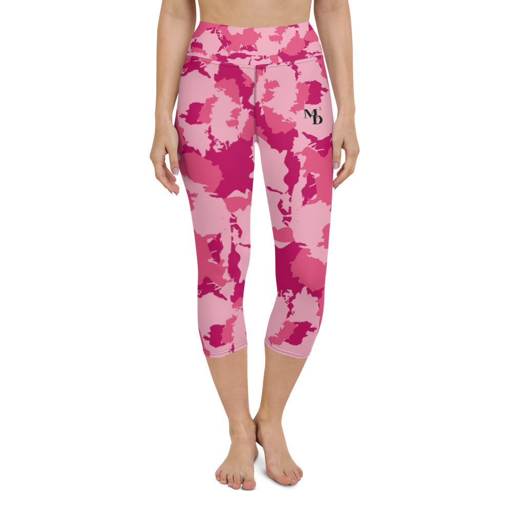 M2D Women Capri Leggings | Pink Camo | MMD - Making Moves Daily 