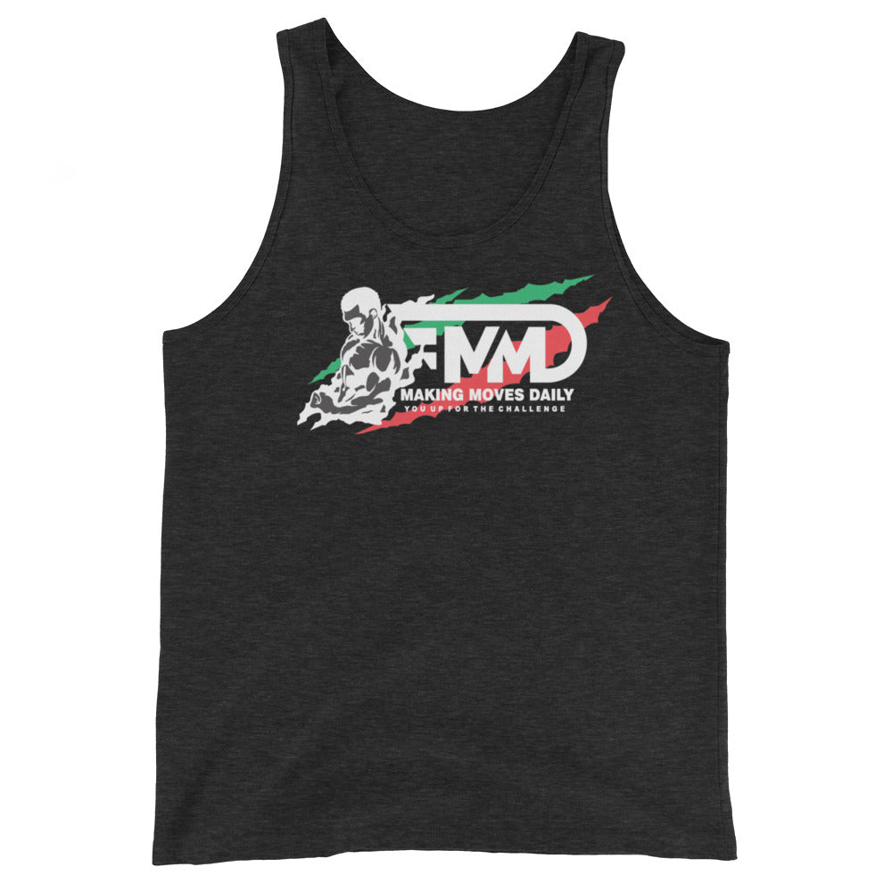 MMD Mens Logo Tank Top/  asphalt - Making Moves Daily 