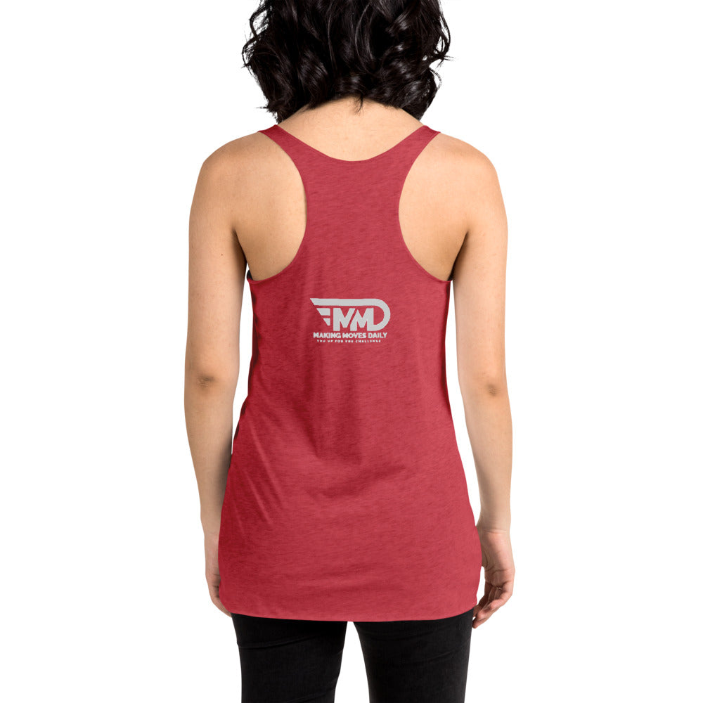 Women's Racerback Tank No Pain No Glory - Making Moves Daily 