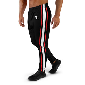 MMD Black Jogger with Red and White Stripe - Making Moves Daily 