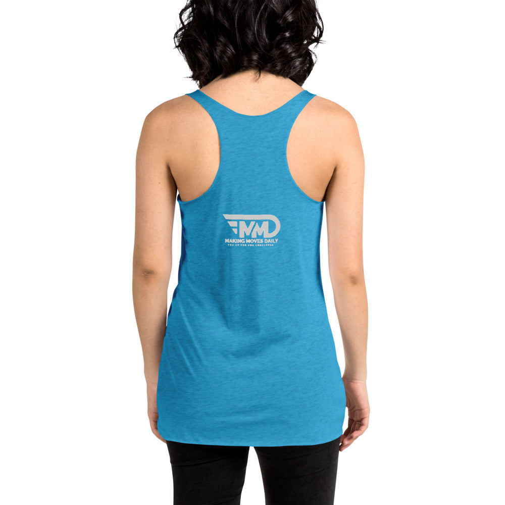 Women's Racerback Tank No Pain No Glory - Making Moves Daily 