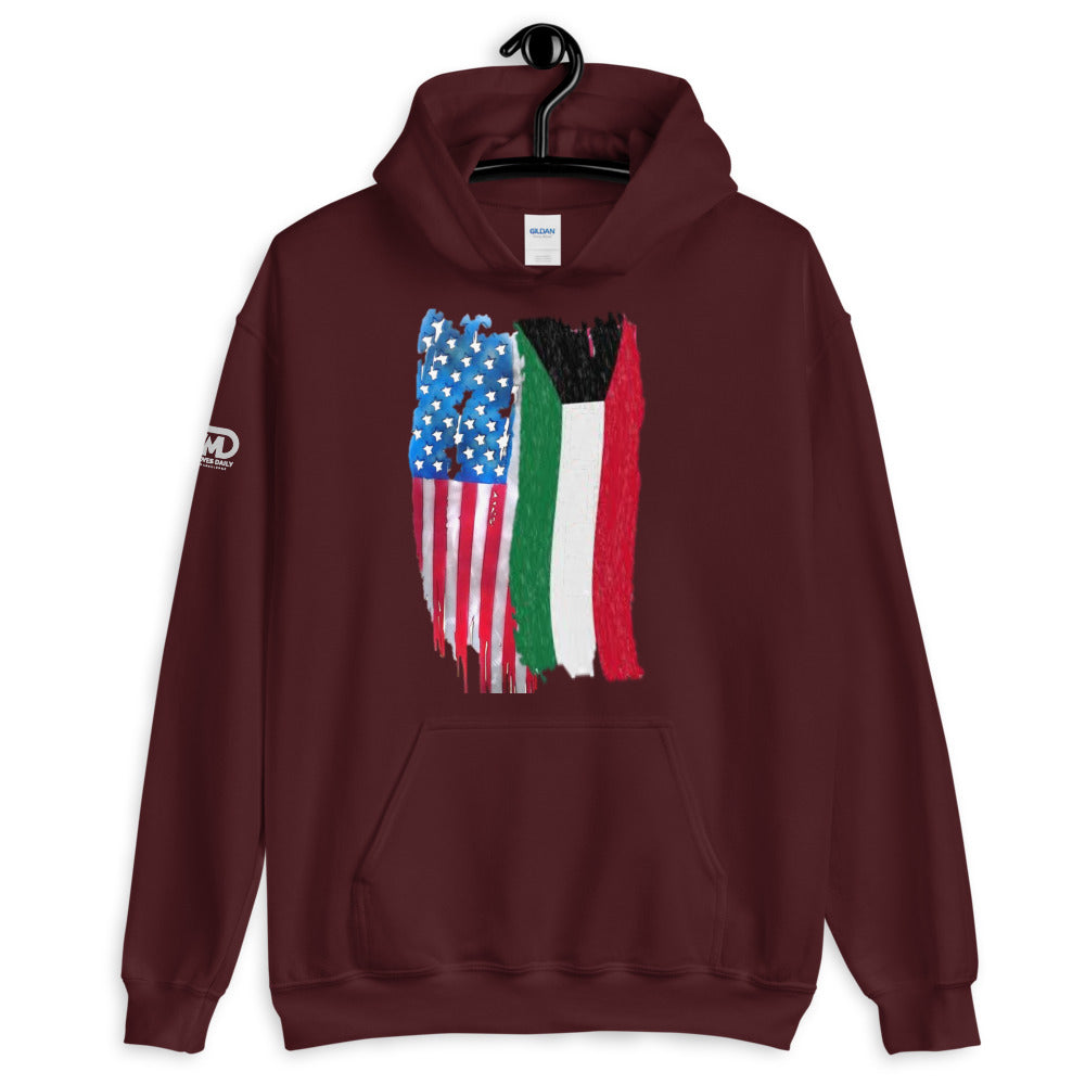 US and KW Flag Hoodie - Making Moves Daily 