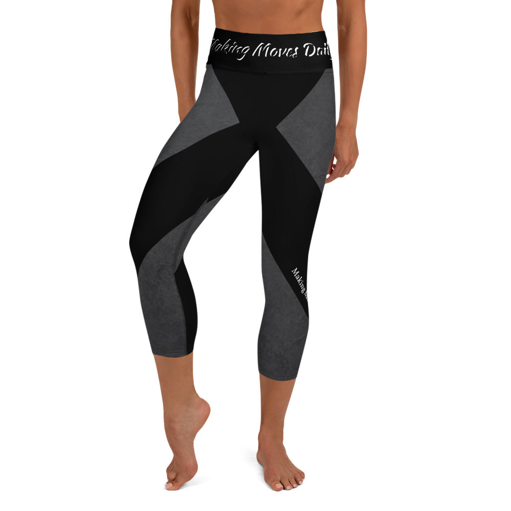 MMD Heart BG Capri Leggings - Making Moves Daily 
