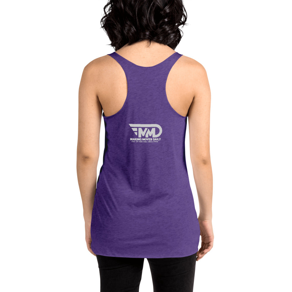 Women's Racerback Tank No Pain No Glory - Making Moves Daily 