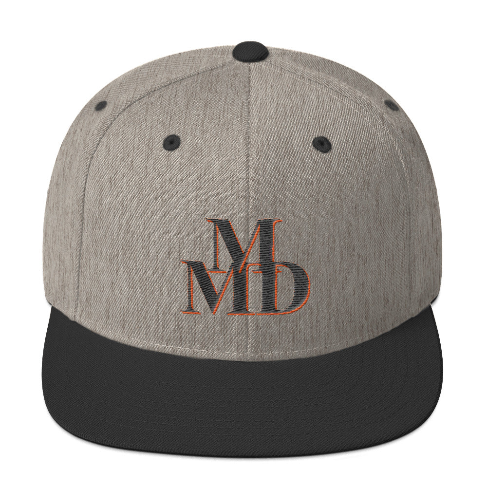 Snapback MMD Black and Orange Hat - Making Moves Daily 