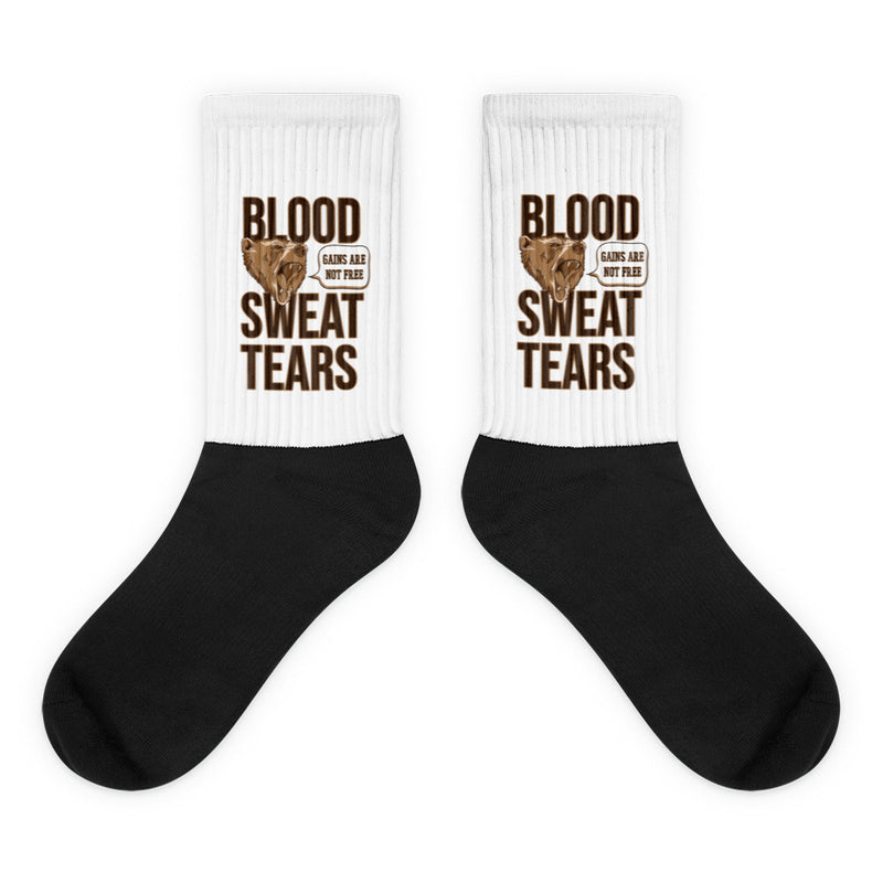 Blood Sweat & Tears Bear Socks - Making Moves Daily 