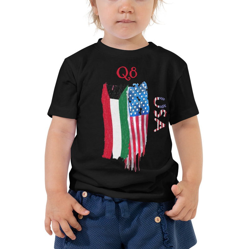 Kuwait USA Flag MMD Toddler Short Sleeve Tee - Making Moves Daily 