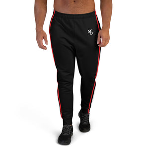 MMD Black Jogger with Red and White Stripe - Making Moves Daily 
