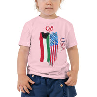 Kuwait USA Flag MMD Toddler Short Sleeve Tee - Making Moves Daily 