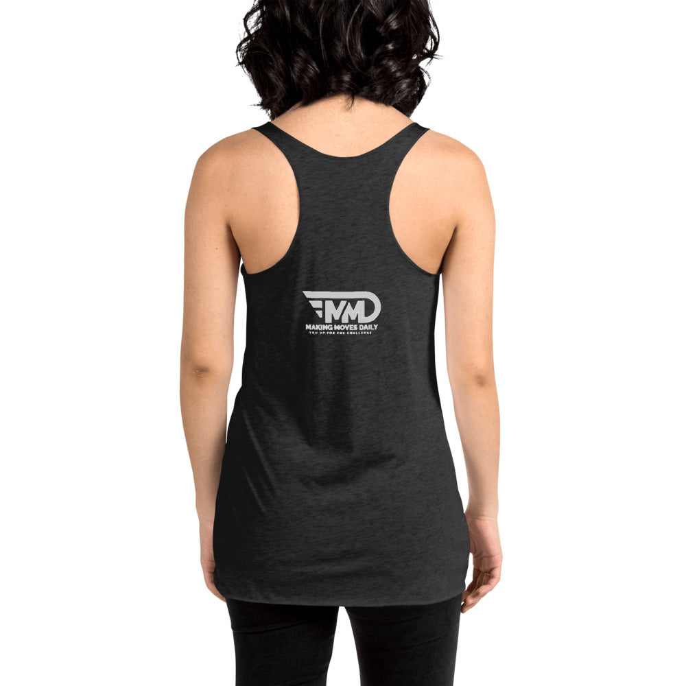 Women's Racerback Tank No Pain No Glory - Making Moves Daily 