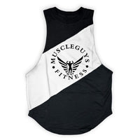 Muscle Tank Tops w/ Hoodi and Center Print - Making Moves Daily 