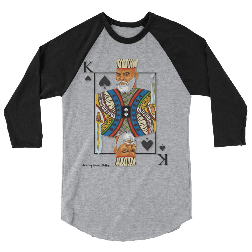 MMD King 3/4 sleeve raglan shirt - Making Moves Daily 