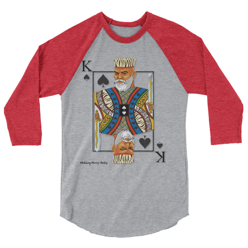 MMD King 3/4 sleeve raglan shirt - Making Moves Daily 