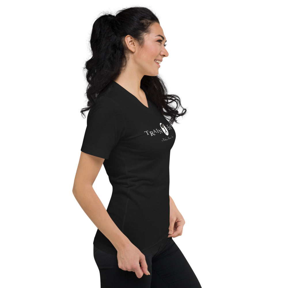 MMD Train Insane Women V-Neck T-Shirt - Making Moves Daily 