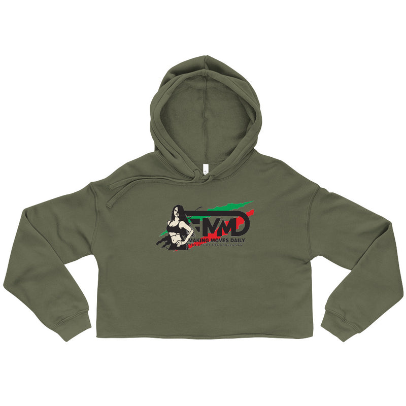 Women's Crop Hoodie | MMD LOGO - Making Moves Daily 