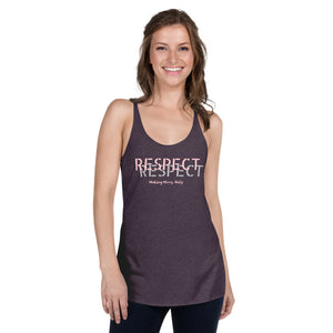 MMD RESPECT Women's Racerback Tank - Making Moves Daily 